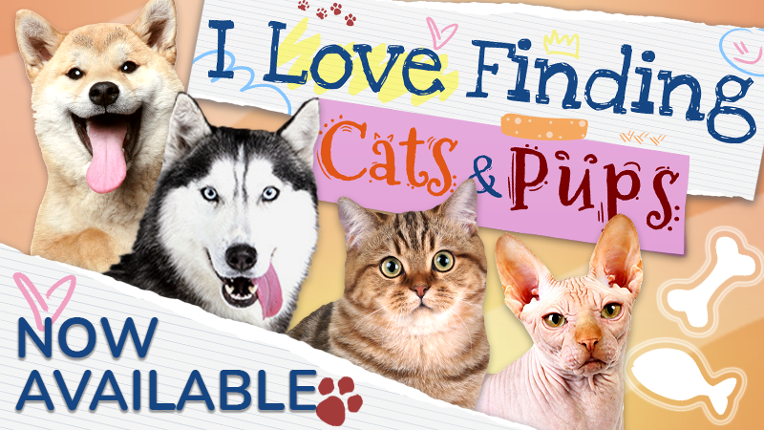 I Love Finding Cats & Pups Game Cover