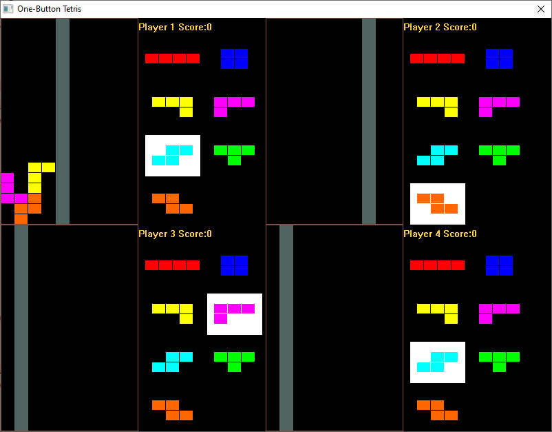Games like One-Button TETRIS