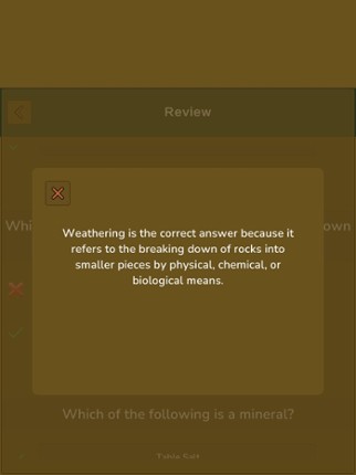 Geology Quiz screenshot