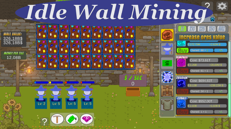 Idle Wall Mining Image