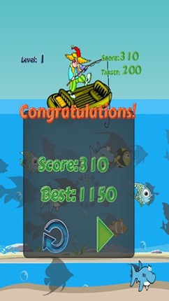 Winter fishing games screenshot