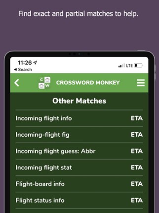 Crossword Monkey Solver screenshot