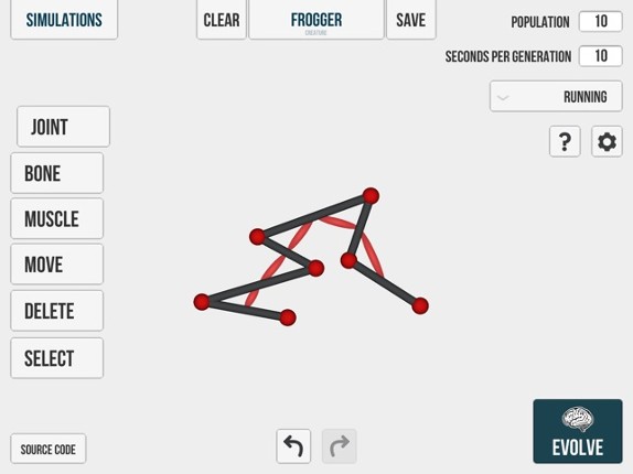 Evolution - Learning Creatures screenshot