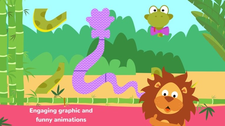 Fun Jungle Animals - Puzzles and Stickers for Kids screenshot