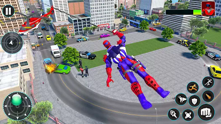Spider Flying Rope Hero Games screenshot
