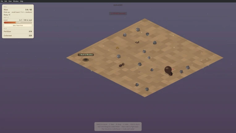 Lonely Dung Beetle Image