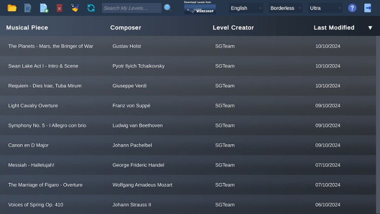 Maestro Level Editor screenshot