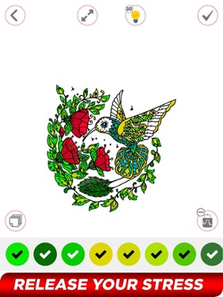 Tattoo Paint By Number Book screenshot