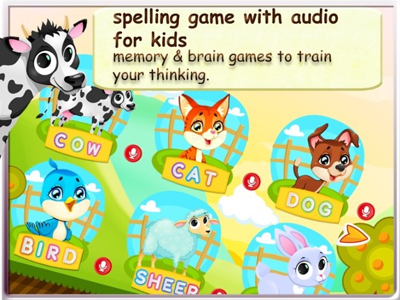 Animal Vocab &amp; Coloring - The artstudio for kids screenshot