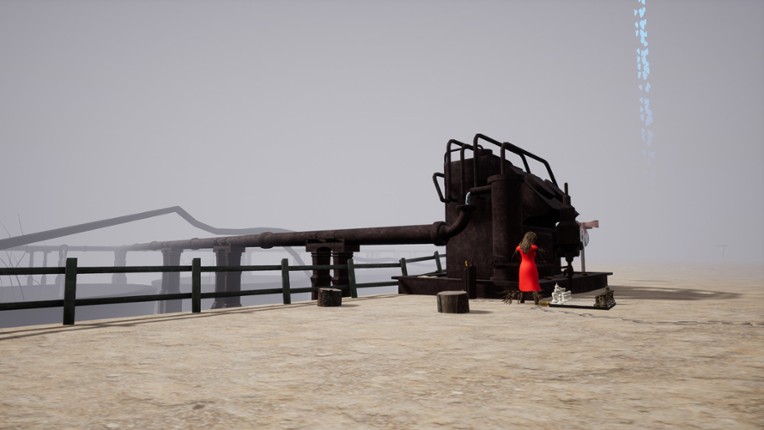 Bus stop in the fog screenshot