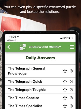 Crossword Monkey Solver screenshot