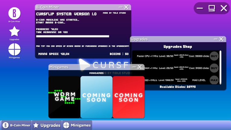 Cursflip screenshot