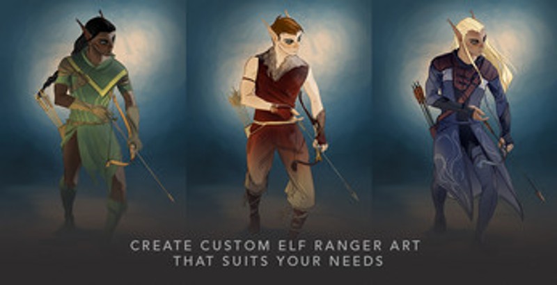 D&D Dress Up - Male Elf Ranger screenshot
