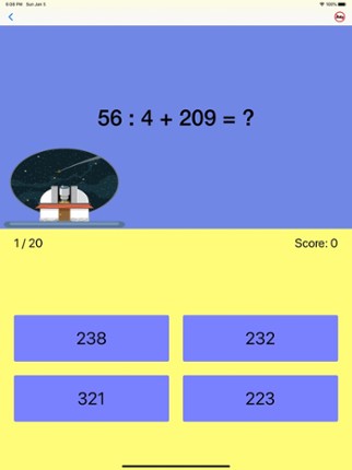 Fourth Grade Math Quiz Image