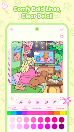 Cozy Girl Life: Coloring Book screenshot