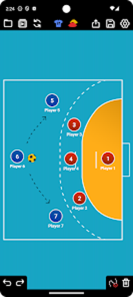 Coach Tactic Board: Handball screenshot