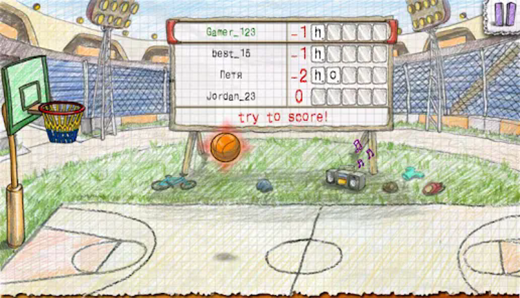 Doodle Basketball 2 screenshot