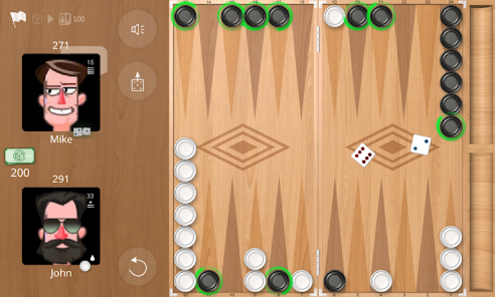 Backgammon Online screenshot