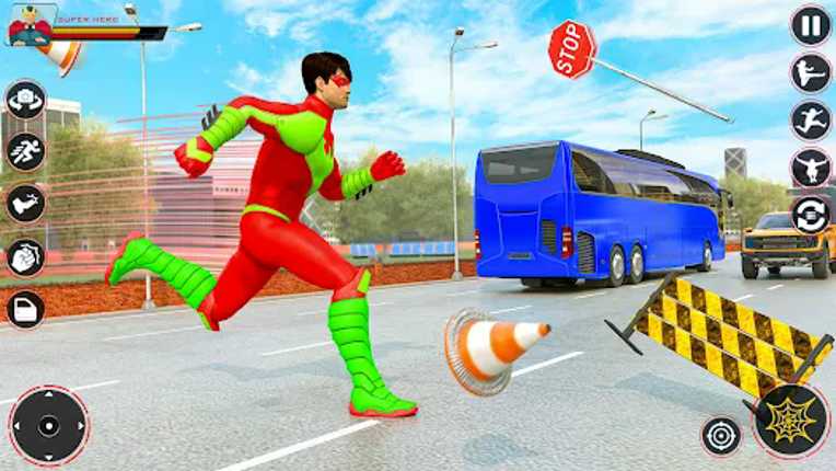 Spider Flying Rope Hero Games screenshot