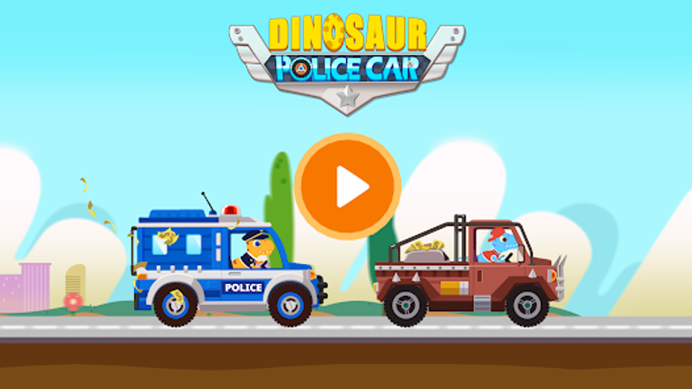 Dinosaur Police Car Games kids screenshot