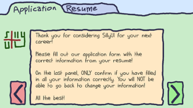 A Short Job Application Image