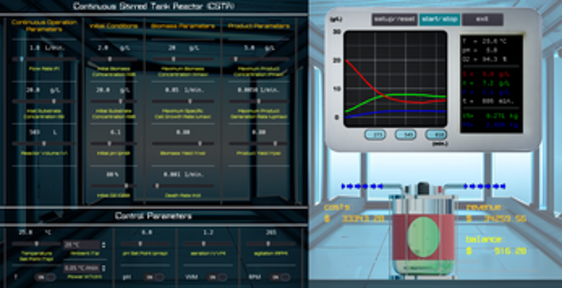 CSTR simulator - beta version 1.0 Image