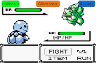 Pokemon Red Battle Recreation Image