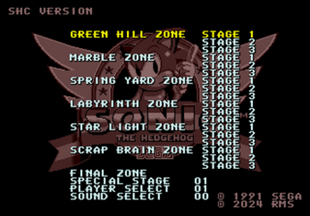 Sonic 1 in Sonic 3 (SEGA Mega Drive and Genesis) Image