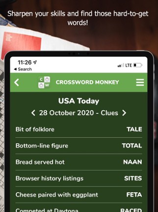 Crossword Monkey Solver screenshot