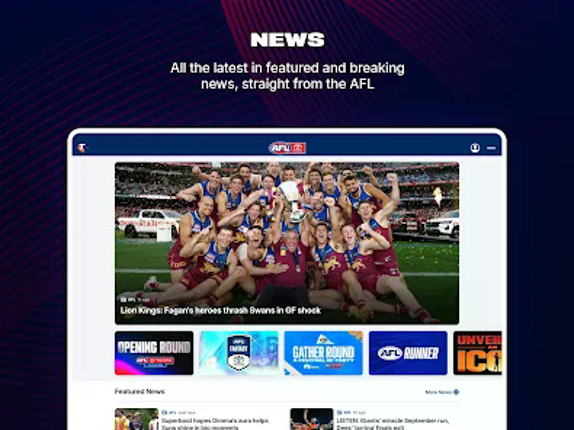 AFL Live Official App screenshot