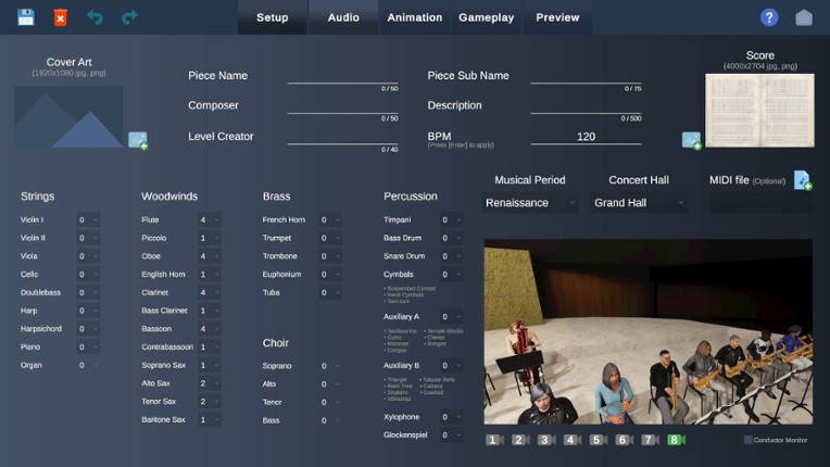 Maestro Level Editor screenshot