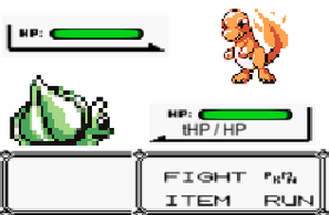 Pokemon Red Battle Recreation Image