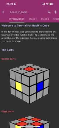 Rubik's Cube Solver &amp; Tutorial screenshot