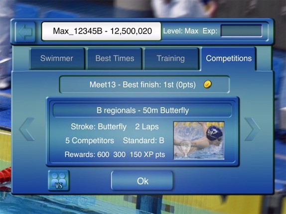 SwimChamp screenshot
