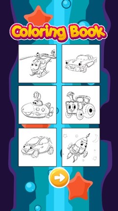 Vehicles Coloring Pages - Fun Painting Good Kids screenshot