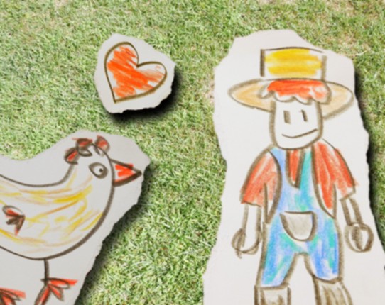 Chicken Eat Grain Image