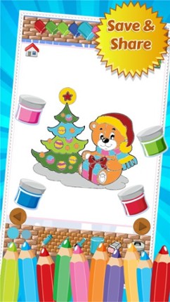 Christmast Coloring Book Drawing for Kid Games screenshot