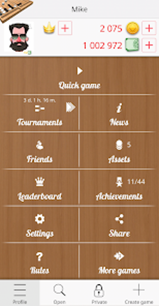 Backgammon Online screenshot