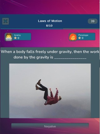 Physics Knowledge Quiz screenshot