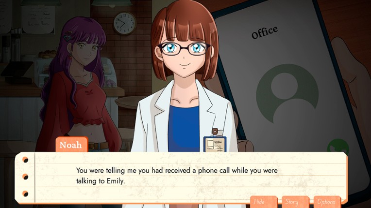Remembering Emily - Mystery visual novel screenshot
