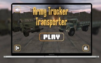 Army Trucker Transporter 3D Image