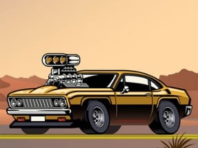 Crazy Big American Cars Memory Image