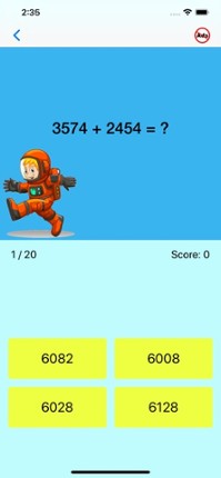 Fourth Grade Math Quiz screenshot