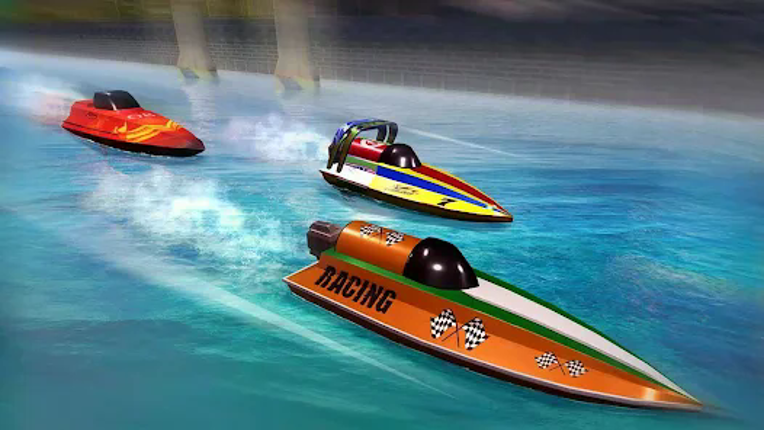 Speed Boat Racing Image