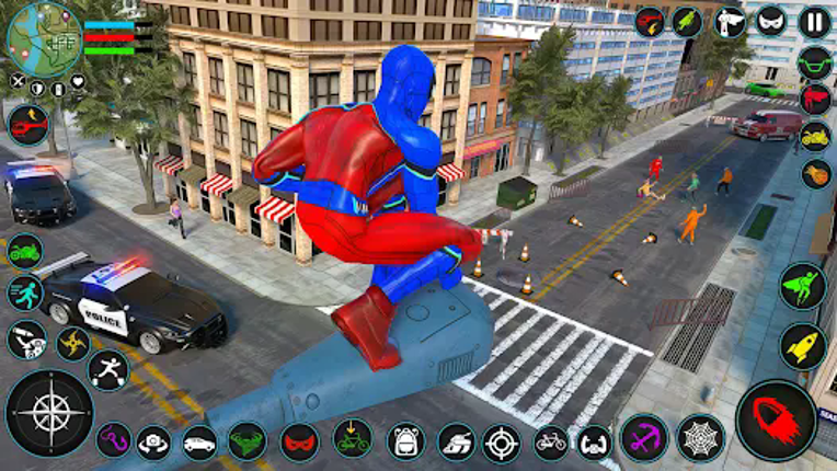 Spider Flying Rope Hero Games screenshot
