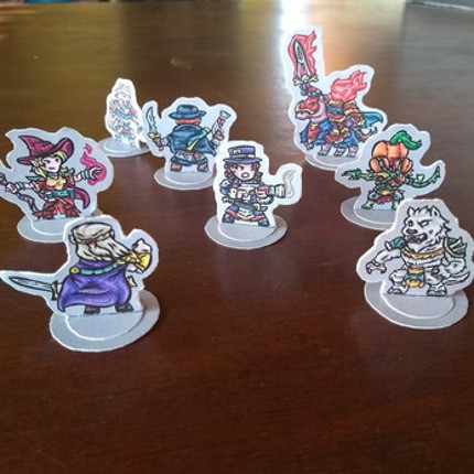 Halloween Paper Miniatures Set Image