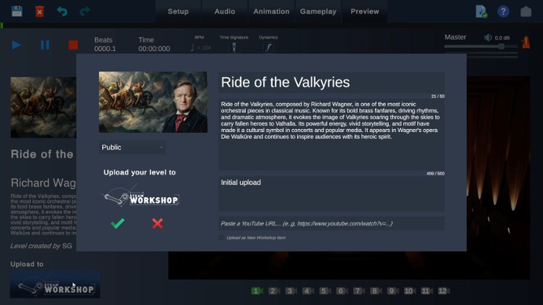 Maestro Level Editor screenshot