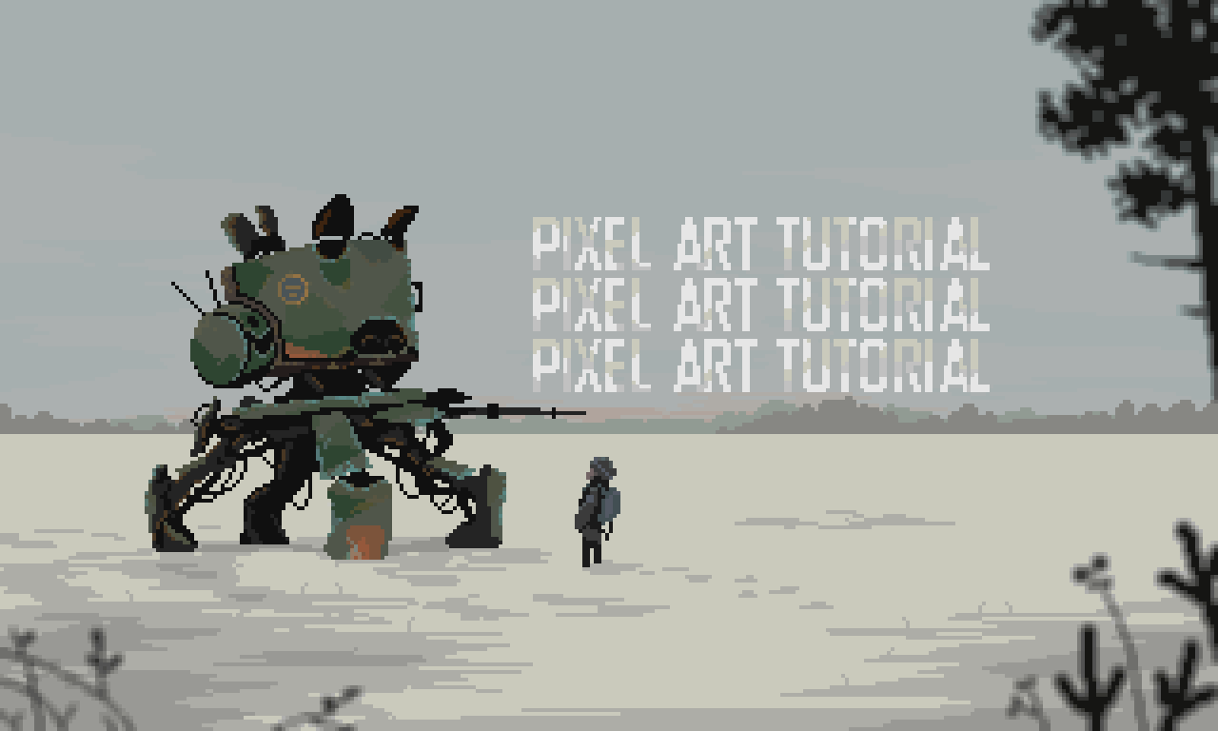 Games like Pixel Art Tutorial - Simon Stalenhag Study