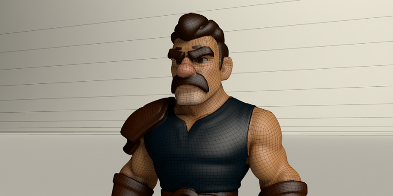 Stylized Game Ready Human Character Rigged named chers Image