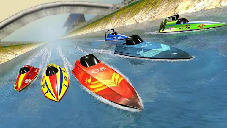 Speed Boat Racing Image